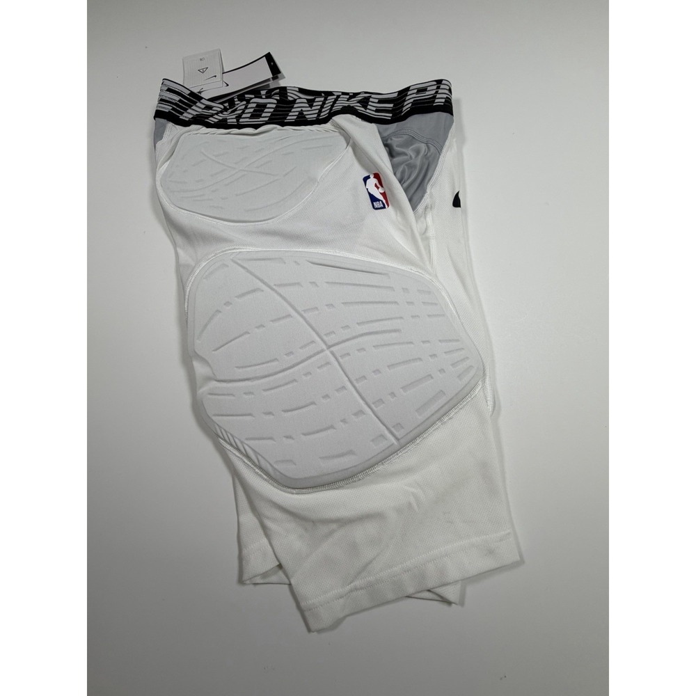 Nike Pro Hyperstrong NBA Padded Compression Shorts White 881966-100 Men's XLT